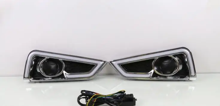 Желтый указатель поворота стильная водонепроницаемая автомобильная лампа DRL 12 В