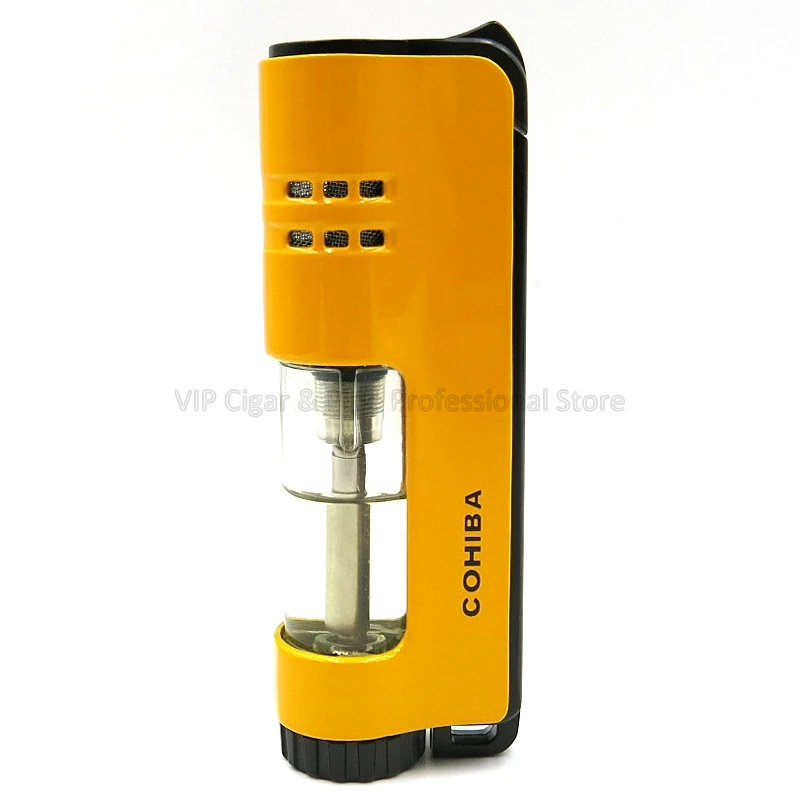 Гаджеты Cohiba металлическая 1 горелка струйное пламя зажигалка для сигар
