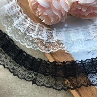 4 8cm wide hot modern embroidery flower lace fabric trim ribbon diy sewing applique collar ruffle craft wedding guipure decor