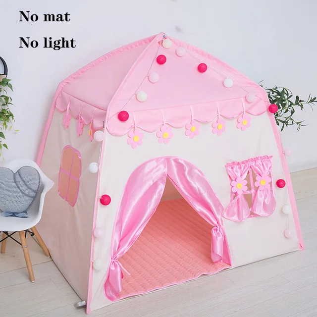 pink tent Детский Крытый и замок на открытом воздухе палатка детская принцесса игровой дом для мальчиков и девочек большой дом складной игровой дом для детей Подарки - Цвет: pink tent