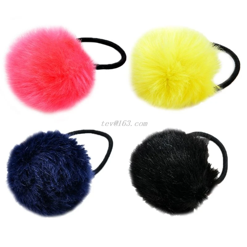 Женская милая веревка для волос карамельного цвета эластичная пушистая