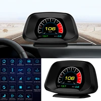 auto hud head up display gps obd2 scanner digital gauge meter p19 speed projector security alarm gadget smart turbo brake test