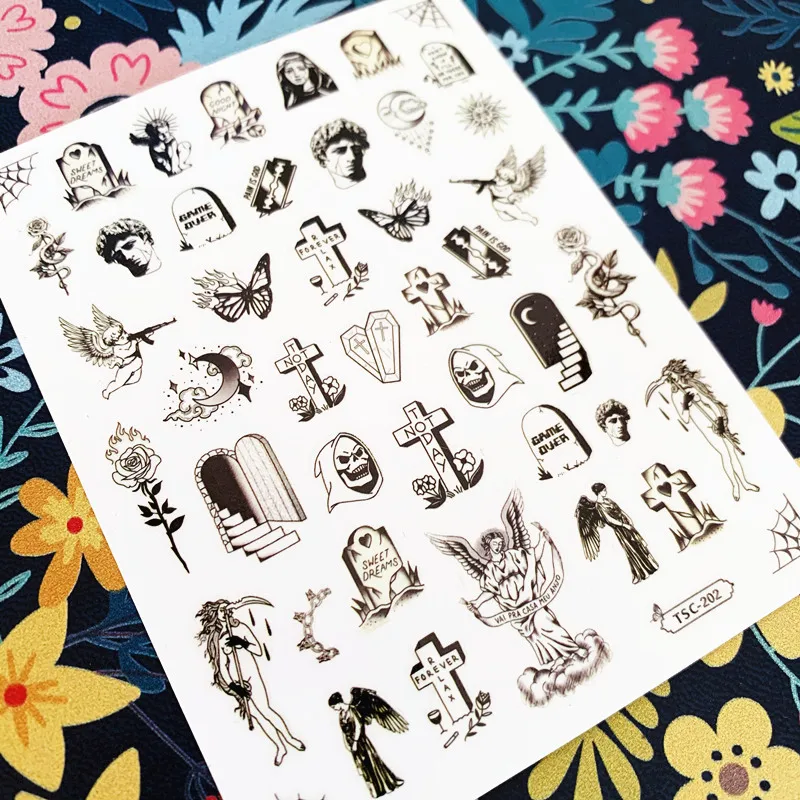 Newest TSC-182 Anime in Japan sereis 3d nail art sticker decal stamping export japan designs rhinestones decorations | Красота и