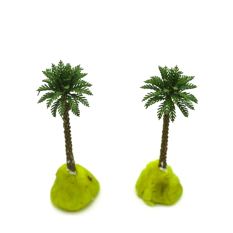 1/500 3 см масштаб пальмы с медными листьями Cocos nucifera модель пальмы для пейзажа поезд макет конструкций