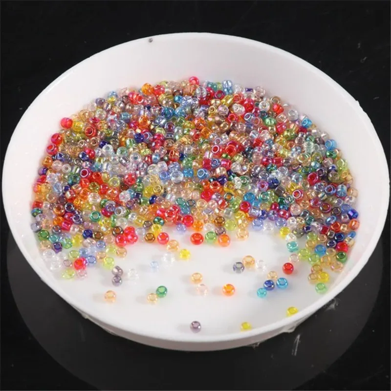 

1.5mm/10g/Bag Glass Beads Mix Colors Colorful Silver Lined Czech Glass Seed Bead For Jewelry Making DIY Bracelets Accessories