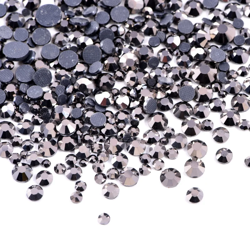 Акция! 1440 шт. 2 мм SS6 гематит с плоской задней поверхностью DMC стразы горячей