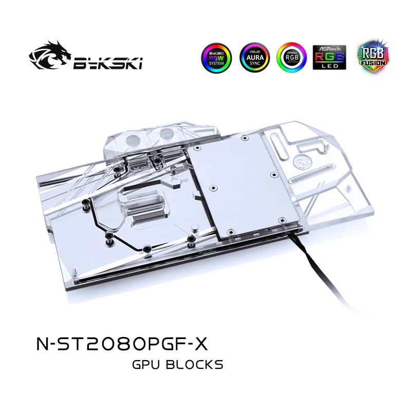 Водяной блок Bykski для Zotac GeForce RTX 2080 AMP Extreme / PGF OC/полное покрытие медная
