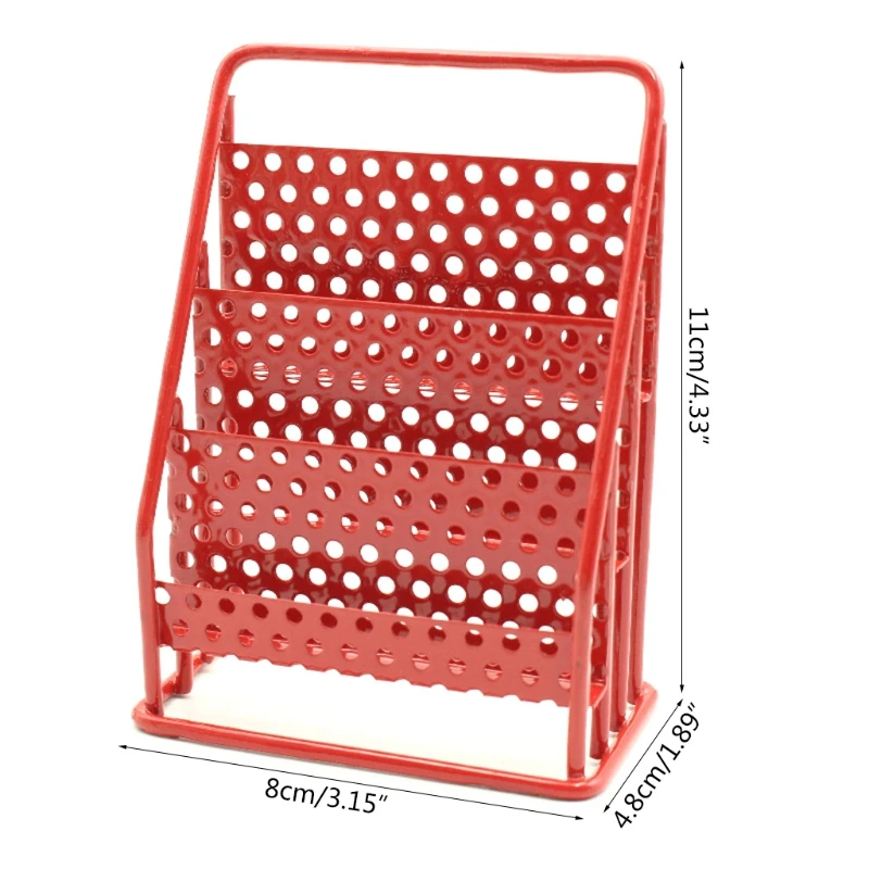 

1/12 Dollhouse Miniatures Metal Book Rack Mini Newspaper Stand Wrought Iron Magazine Holder Bookshelf Furniture Toys