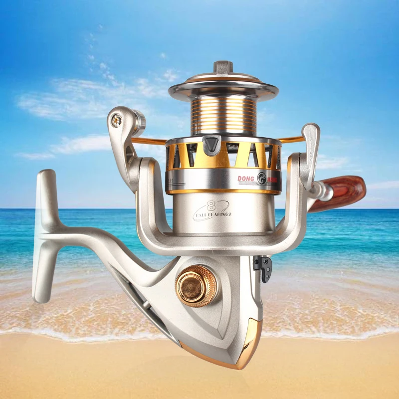 

LidaFish 2020 New 5.5:1/4.7:1 Speed Ratio Metal Spinning Reel All Metal Handle DM1000-DM7000 Fishing Wheel
