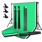 Регулируемый подставка для фона 2*2 м, стойка для фотосъемки, система поддержки фона, зеленый экран, хромакей, портретный фон