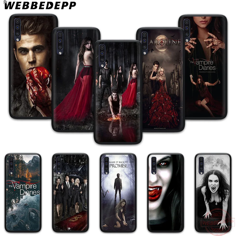 WEBBEDEPP Дневники вампира Женские туфли-лодочки с мягкий чехол для Samsung A3 детей 5 6 7 8 9