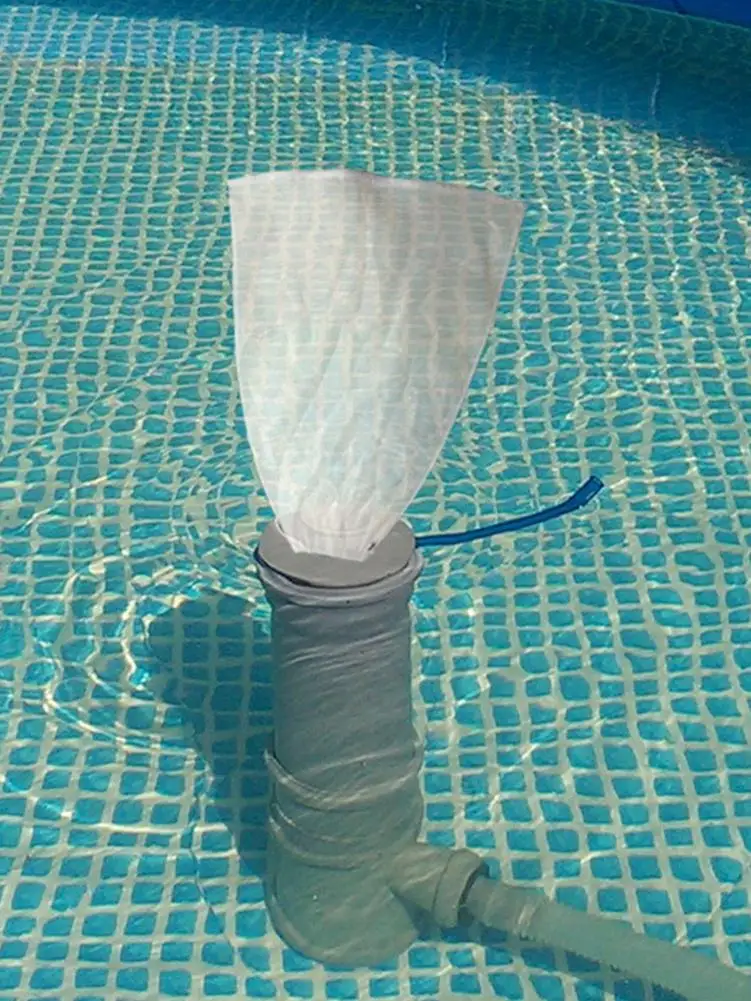 

Pool Cleaner Suction Bag Fine Mesh Bag Pull-N-Lock Cord Vacuum Pool Leaf Replacement Storage Bag For Swimming Pool