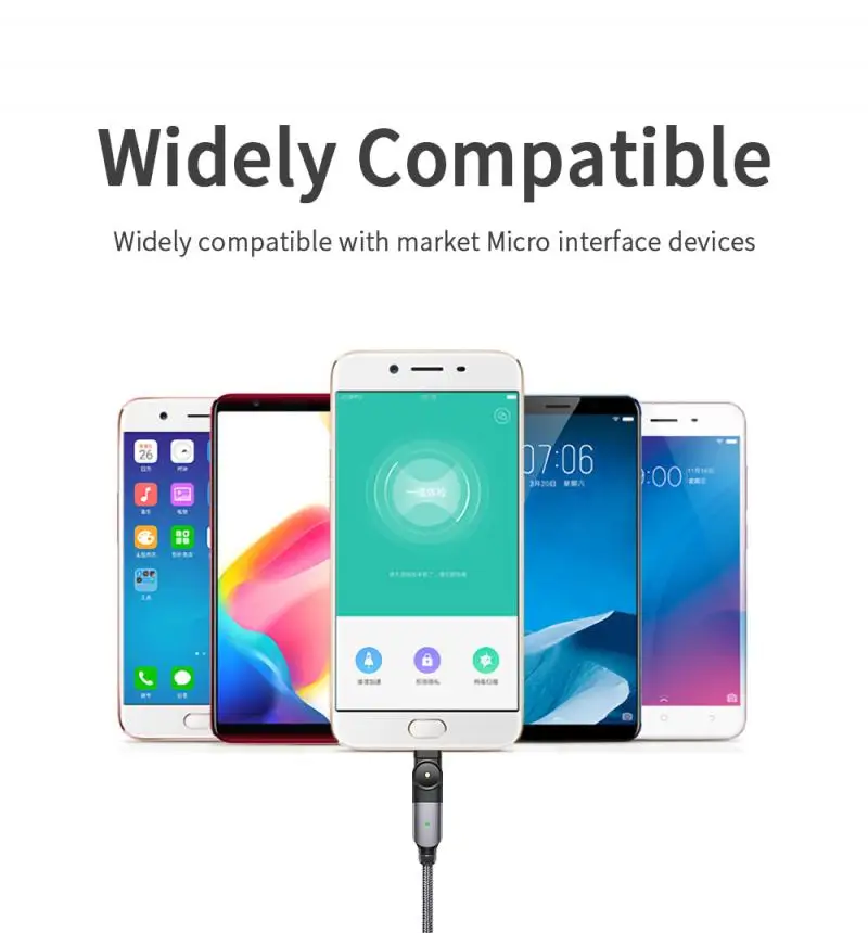 Essager Вращающийся Кабель Micro USB быстрая зарядка зарядное устройство для Samsung Xiaomi Mi