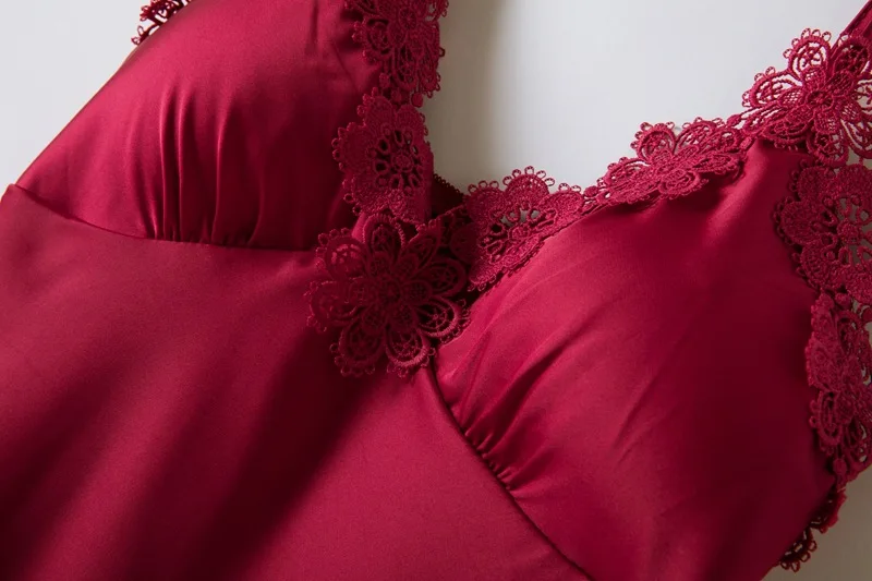 Женский пижамный комплект из 2 предметов ночная рубашка с v-образным вырезом