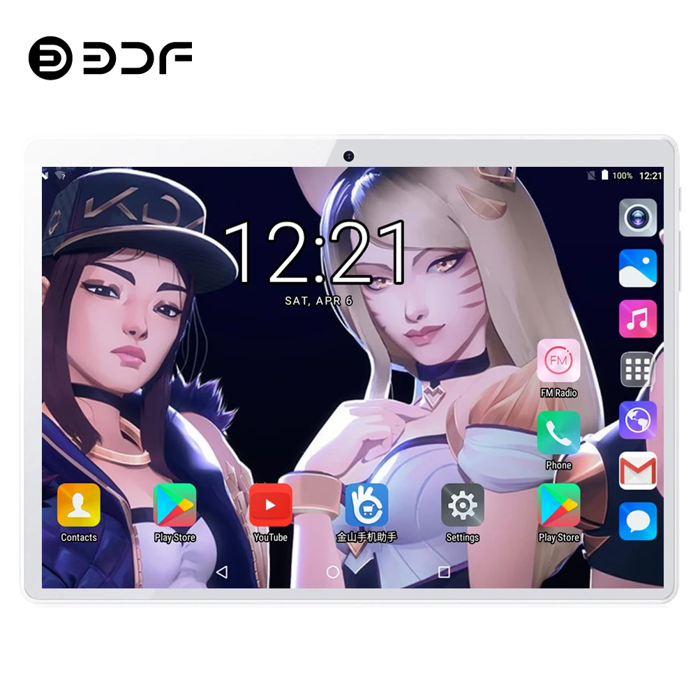 BDF планшет 10 дюймов планшетный ПК Android 9,0 десять ядер 8 ГБ/128 Гб планшет Android 1280*800 ips Google Play 3g/4G LTE телефон планшет 10,1