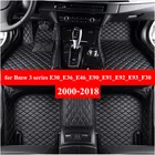 Автомобильные коврики для BMW 3 серии E30 E36 E46 E90 E91 E92 E93 F30 2000-2018 пользовательские коврик для ног автомобильный коврик крышка