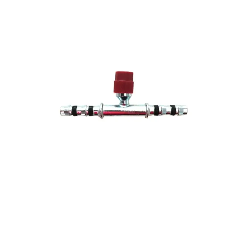 

#10-10 A/C Straight Splicer Fitting with High Pressure Valve 16mm R134a OEM No.:C30015-10-10