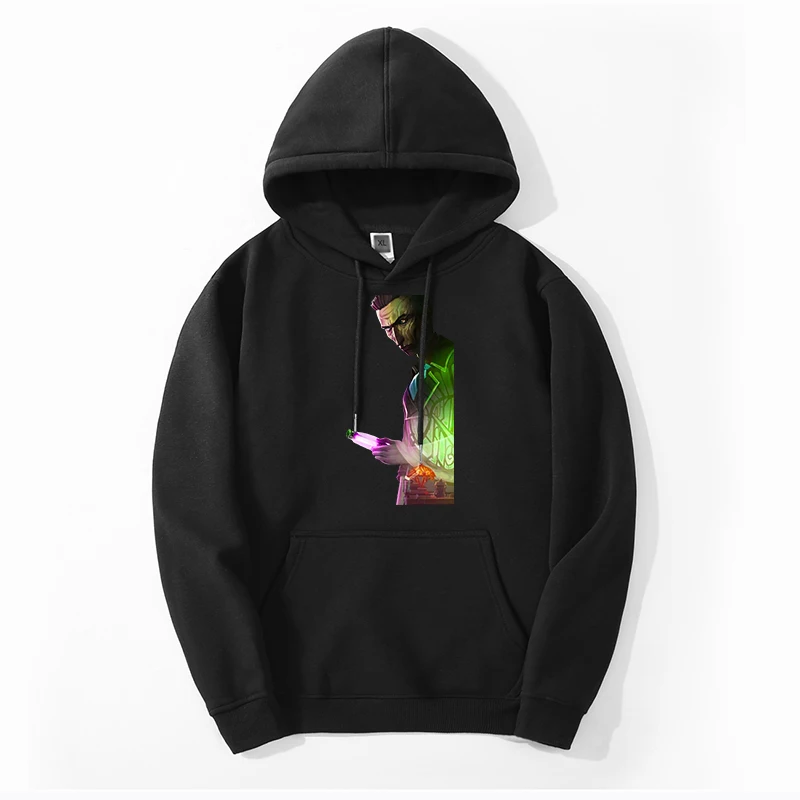 

Arcane Hot Anime Cartoon Jinx Autumn Male Harajuku Hooded Sweatshirt Hoodie Simple Fabrics Hoody Jinx Dad Arcane Streetwear