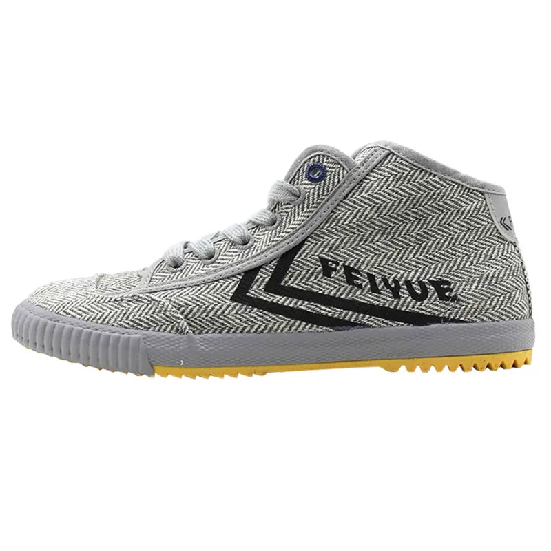 Feiyue/обувь черного цвета; классические кроссовки Felo X Feiyue; обувь для боевых искусств Taichi Kungfu; Мужская и женская обувь - Цвет: GRAY SHOES