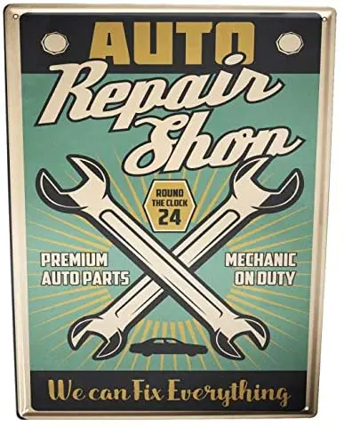 

Metal Sign Office Workshop car Workshop Repair