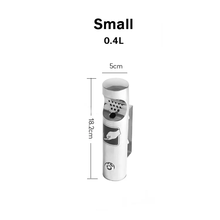 028 Small OSKYER 2L уличная пепельница цилиндрическая настенная пепельница из нержавеющей стали 18-8 пепельница для сигарет с замком - Цвет: 028 Small