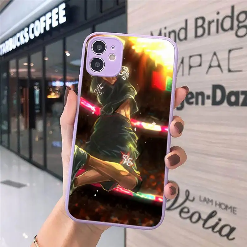 

Kuroko No Basket Taiga Daik Phone Case For iPhone 12 11 Mini Pro XR XS Max 7 8 Plus X Matte transparent Purple Back Cover