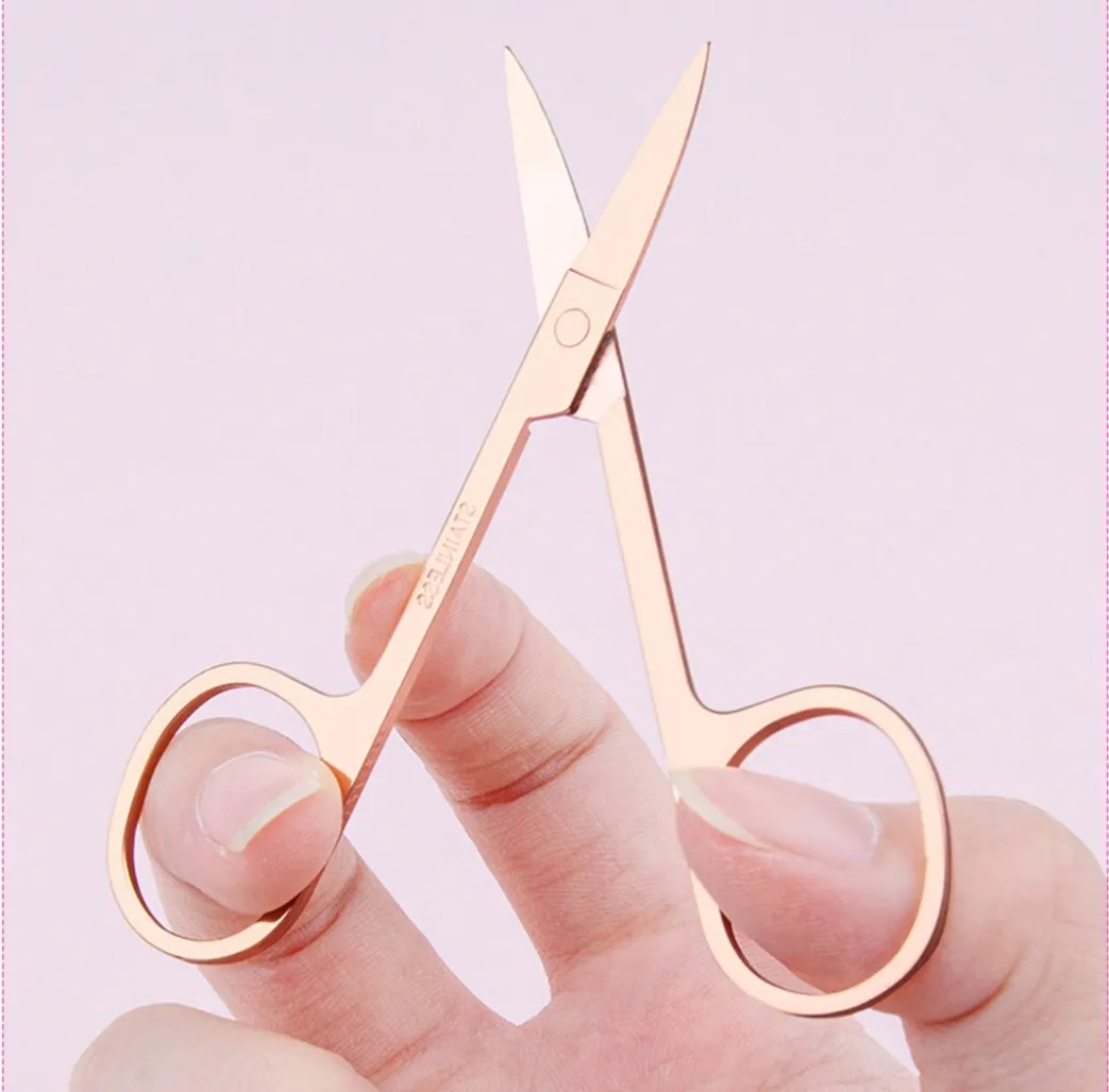 

Eyebrow Trimmer Scissor Shaping Nose Hair Scissors cut Manicure Facial Trimming Makeup Beauty scissors tool