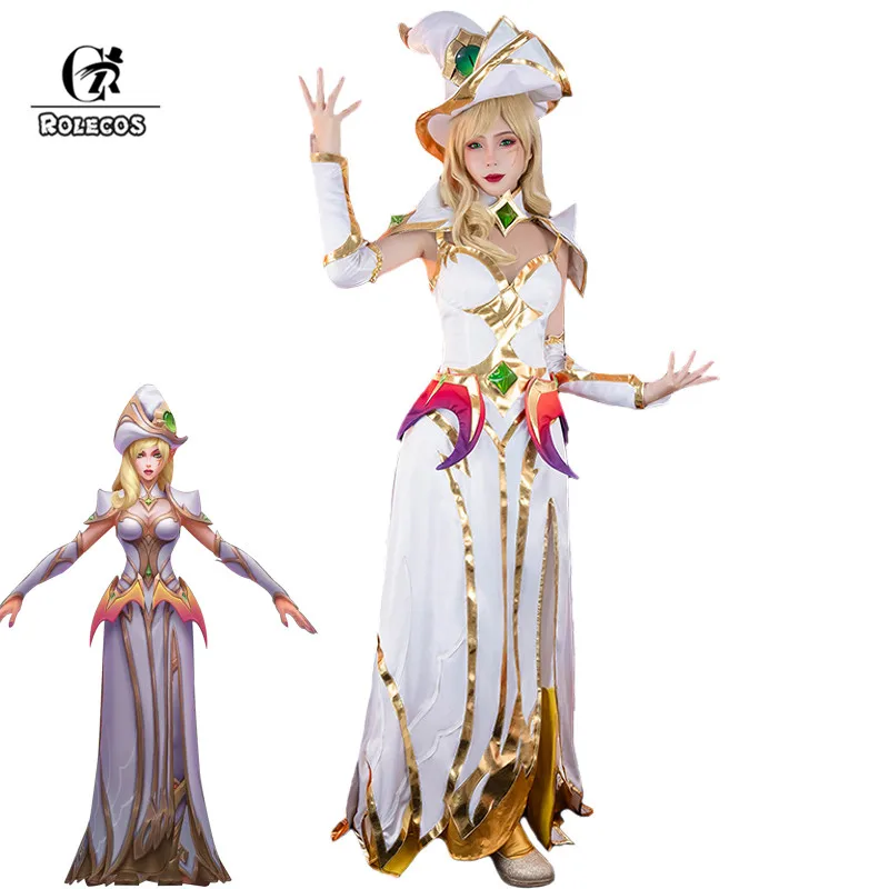 ROLECOS Игра LOL завораживающий Моргана престижное издание Косплей Костюм косплей
