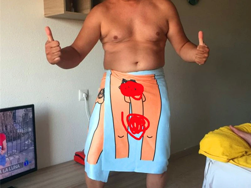 Сексуальное быстросохнущее пляжное банное полотенце Kuso Dick для мужчин и женщин, волшебное Впитывающее домашнее текстильное банное полотенце s