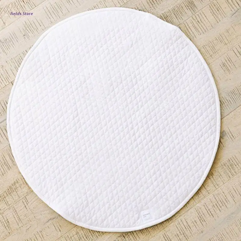 

XX9E Nordic Newborn Round Floor Carpet Baby Play Mat Crawling Soft Pad Interior Room Decor Boys Girls Game Rugs