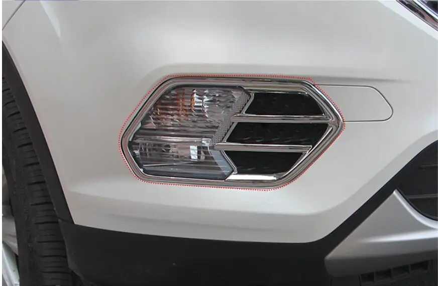 Для Ford Escape/Kuga 2017 2018 передняя противотуманная фара Крышка хромированная крышка