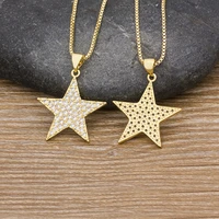 aibef classic simple star choker necklace women elegant charm ladies gold chain pendant necklaces romantic valentine girl gifts