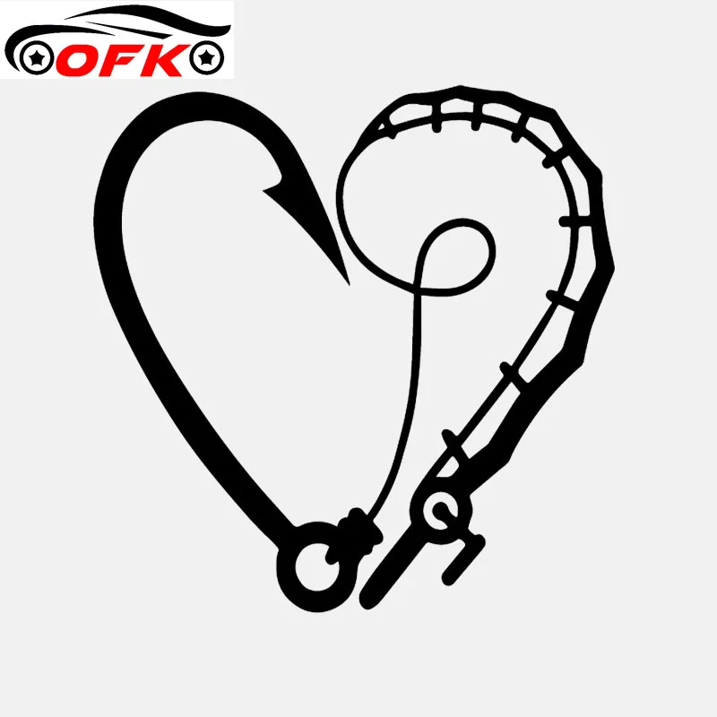 

Виниловая наклейка «рыба» в виде сердца, 14,5 см * 14,6 см