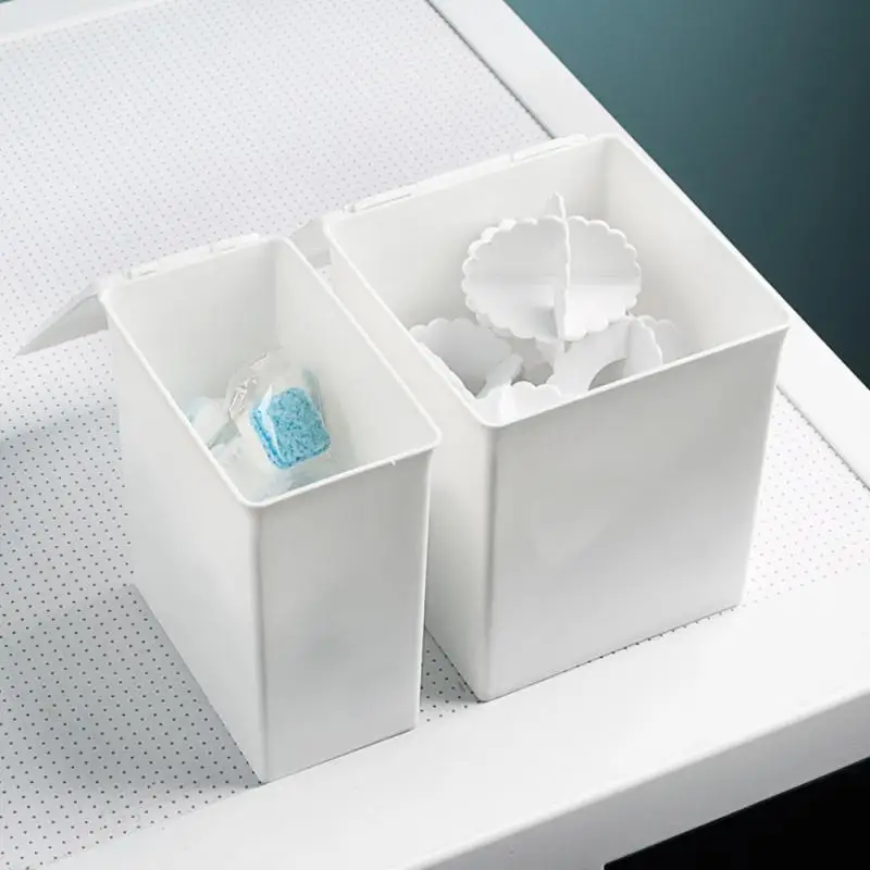 

Multifunction Classified Desktop Stationery Sorting Box Storage Box With Flip-top Detergent Container Home Dustproof Storager