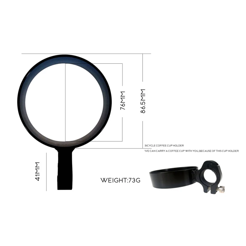 

Cycling Bicycle Bike Cup Holder Handlebar Bracket Bike Mount Cage Coffee Cup Bracket Bicycle Bottle Holder Bike Parts Aluminum