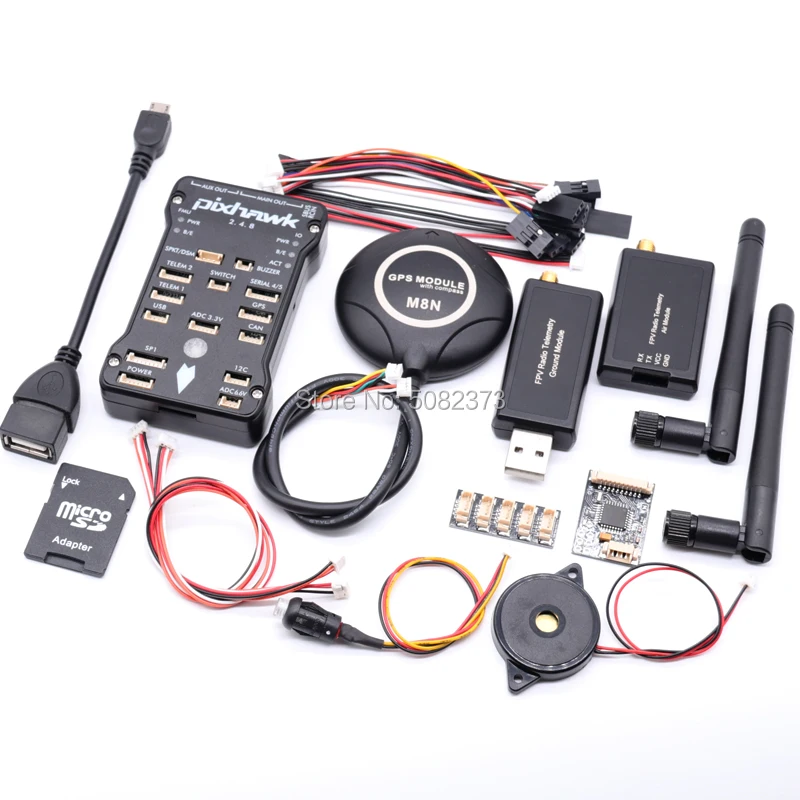 Контроллер полета Pixhawk PX4 PIX 2.4.8 32 бит + M8N GPS со встроенным компасом 3DR 100/500 МВт