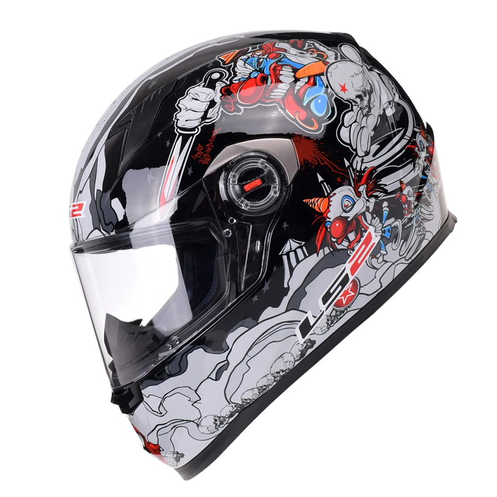 LS2 FF358 Классический гоночный мотоциклетный шлем с полным лицом Casque Casco Capacete Moto