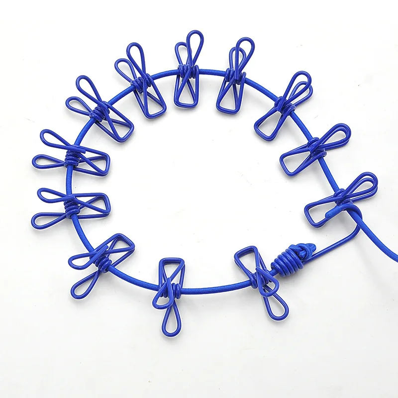 Портативная дорожная бельевая веревка выдвижная для кемпинга регулируемая с 12