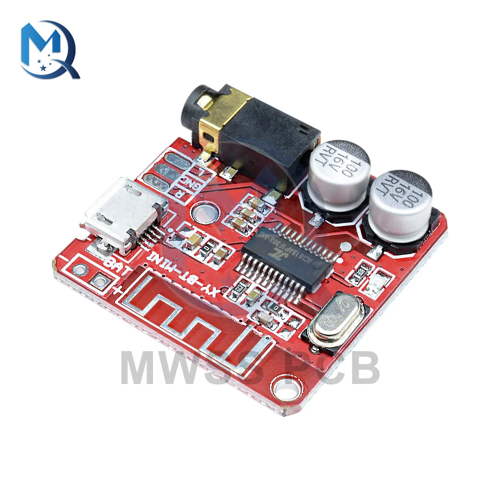

3.7V 5V Micro USB VHM-314 Bluetooth Audio Receiver Board 4.1 5.0 Car Speaker MP3 Lossless Decoder Wireless Stereo Music Module