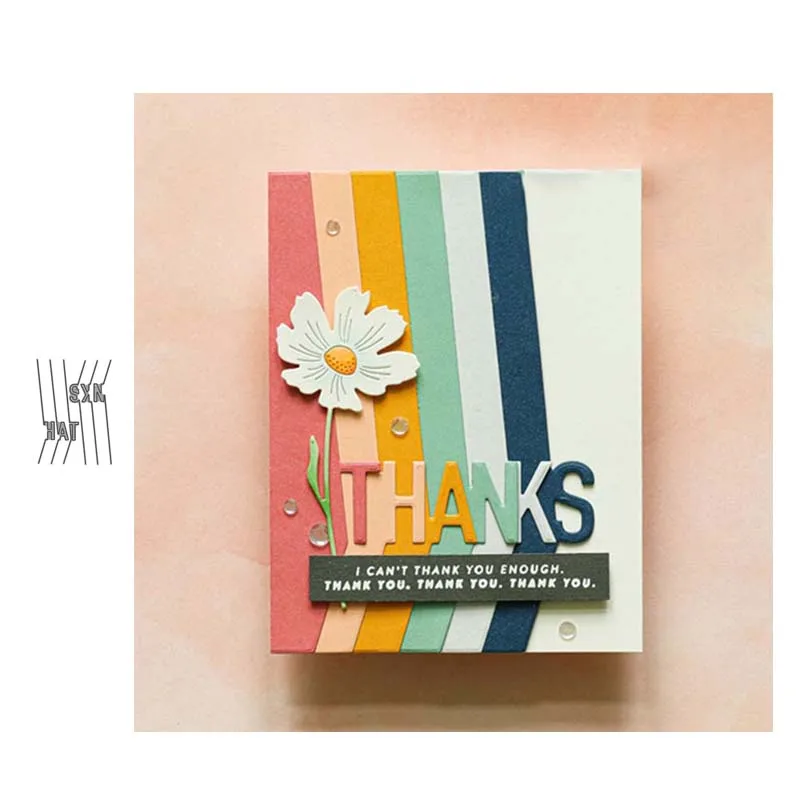 JC спасибо линии металла резки штампы для трафареты скрапбукинга ремесло буквы