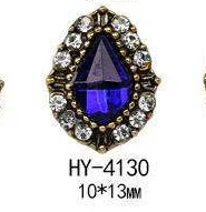 HY-4130 10pcs 10 шт./лот, древний сплав, дизайн ногтей, 3d, плоская задняя сторона, цветные бриллианты, жемчужные ювелирные изделия, стразы, украшения для ногтей - Цвет: HY-4130 10pcs