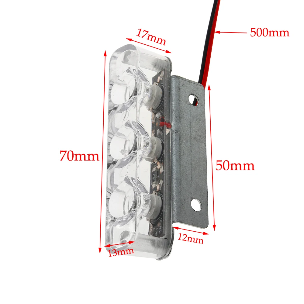 Автомобильный светодиодный стробоскосветильник 2 шт. 6 Вт 12 В постоянного тока |