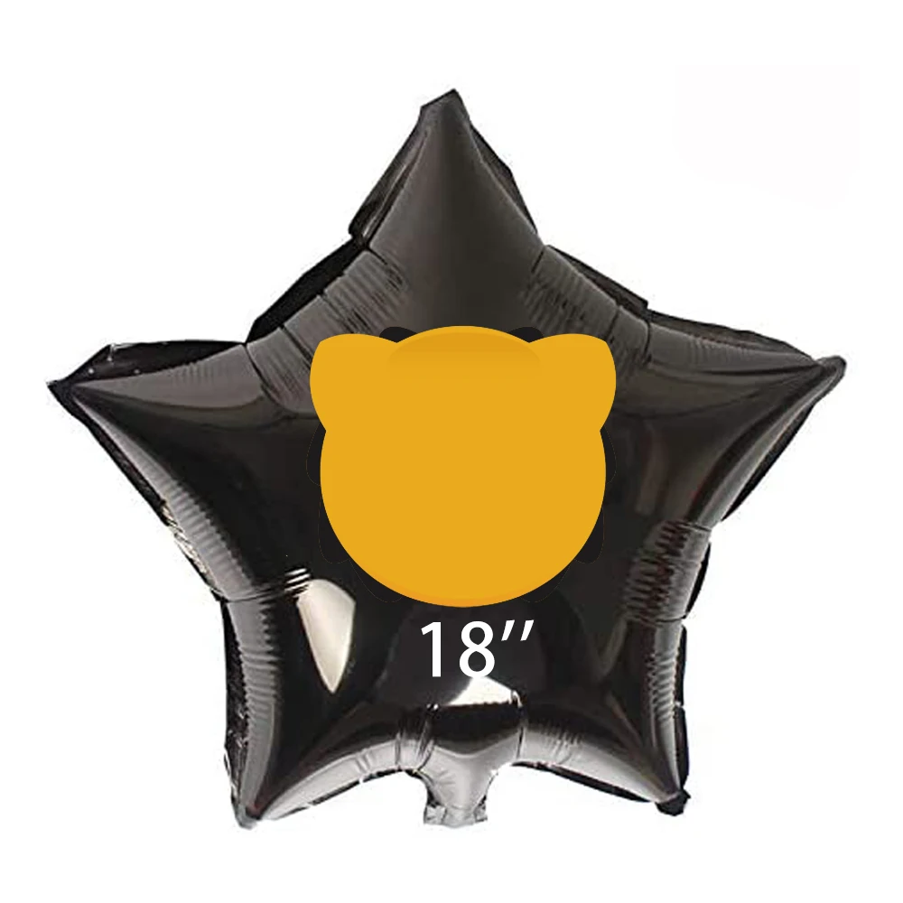 Изготовленные на заказ майларовые шары Звезда Сердце круглая форма фотообои для