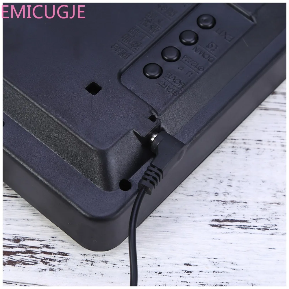 Русский Настольный светодиодный цифровые часы с календарем современный дизайн