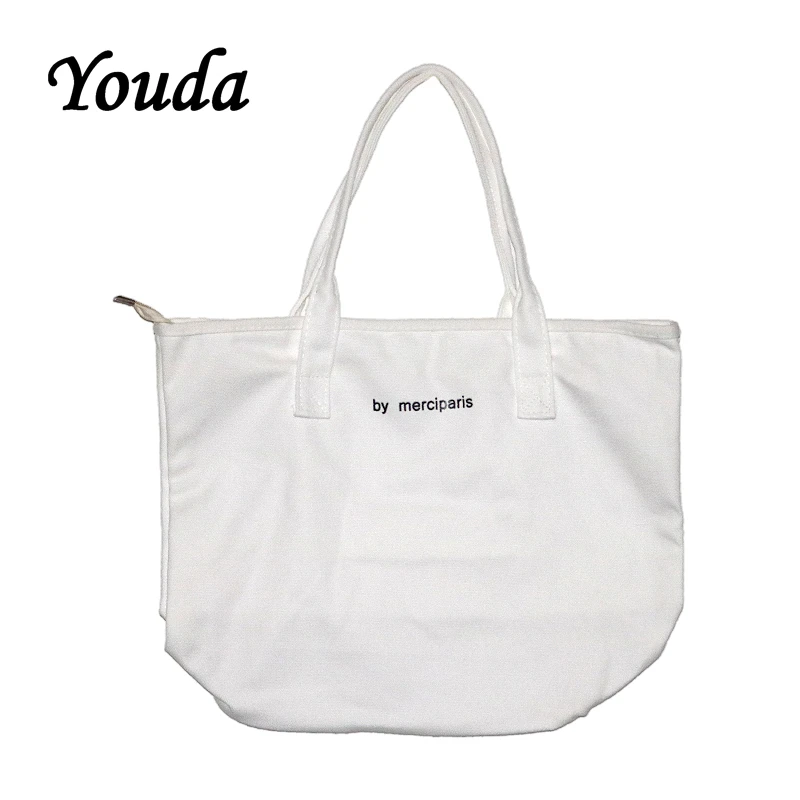 Женская Холщовая Сумка Корейская женская простые универсальные большая