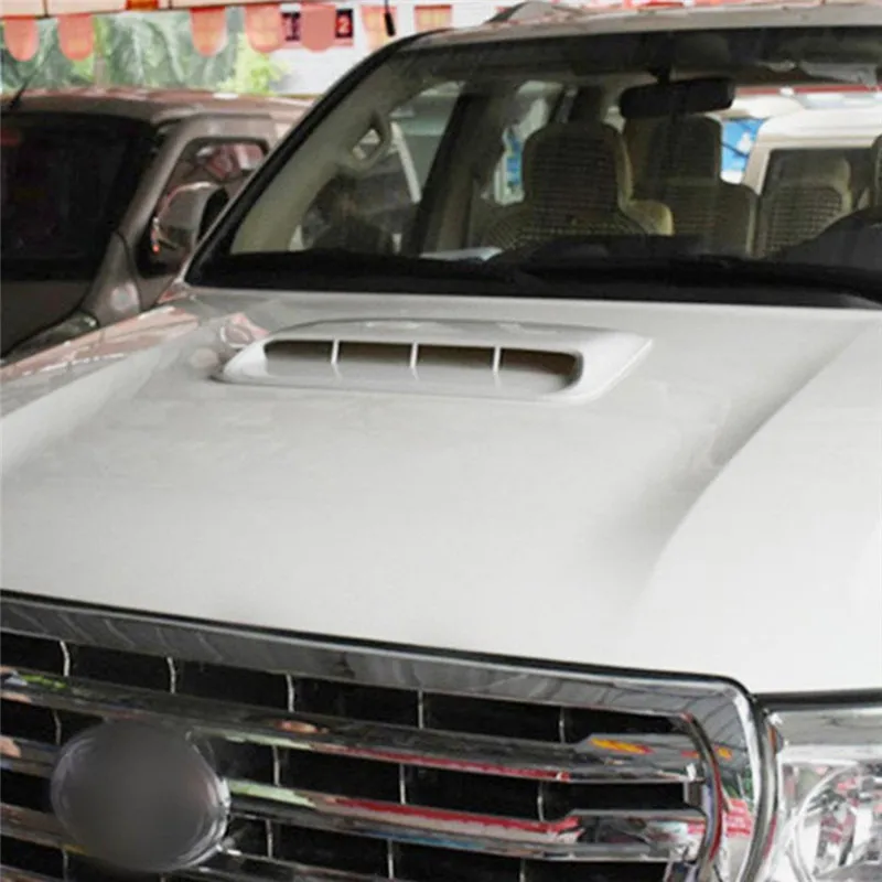 

Универсальный Стайлинг автомобиля, декоративный серебристый/белый/черный воздухозаборник, впускной ковш турбо, крышка на вентиляционное о...