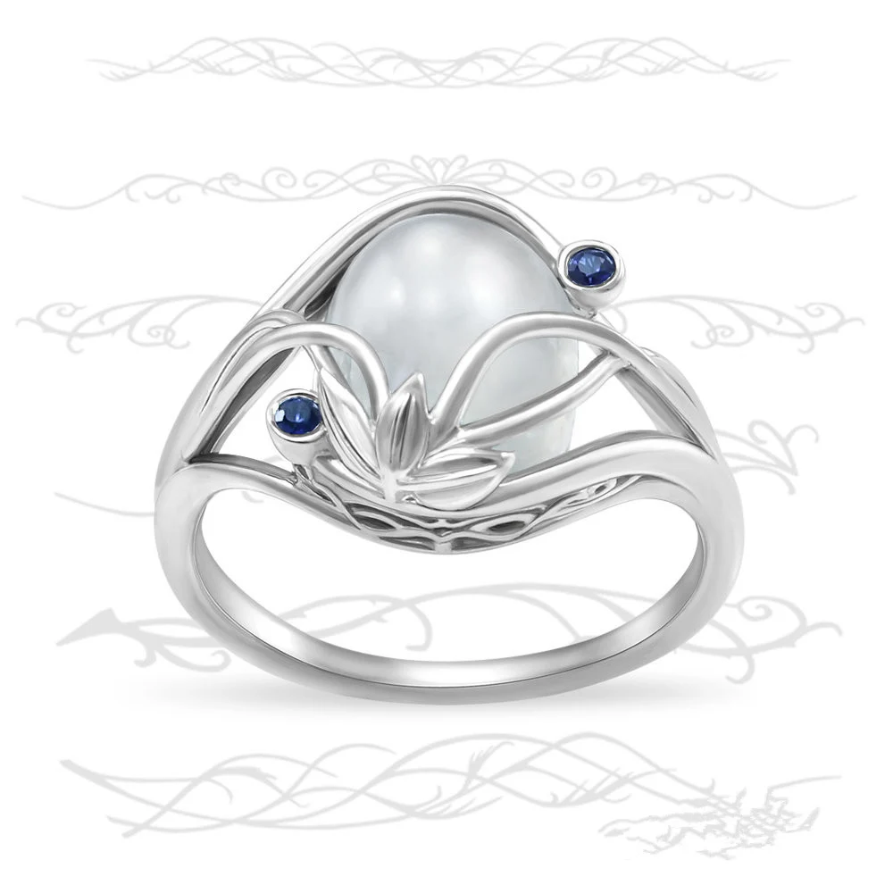 Huitan изящное женское кольцо с искусственными опалами Подарок на годовщину