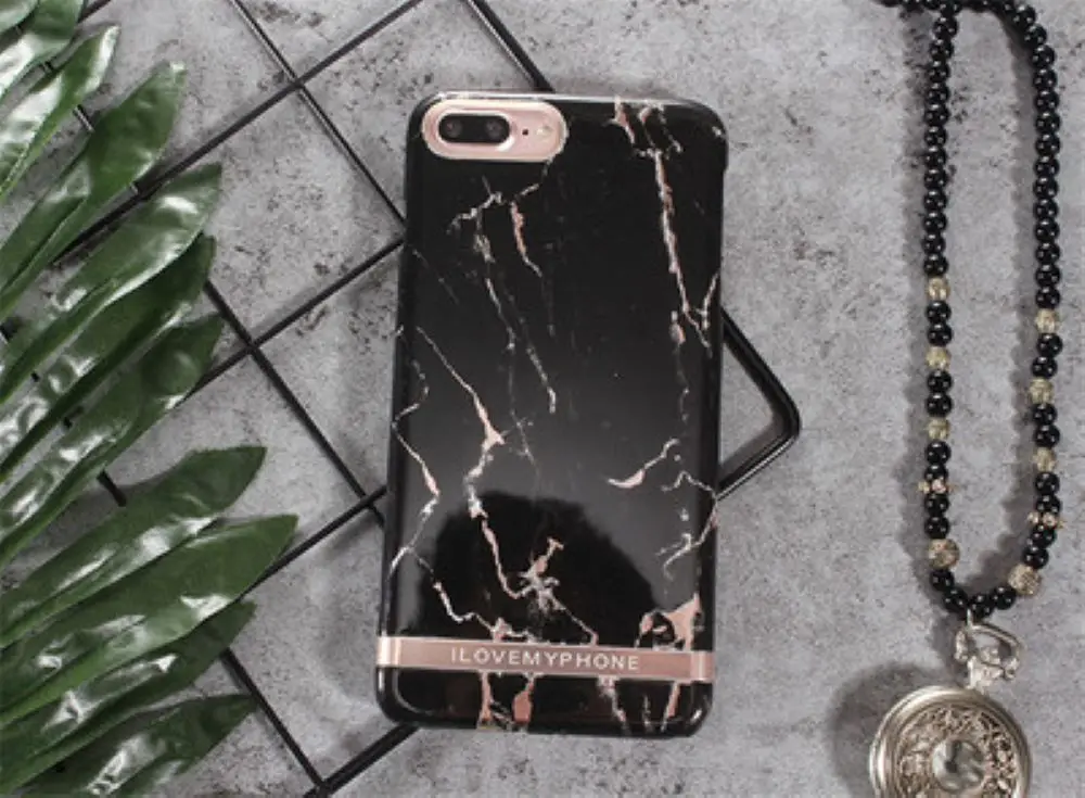 Madevil Geometric Marble Texture Phone Case For iPhone 7 8 6 6s Plus IMD Silicone Stone Image Back Cover phone shell |