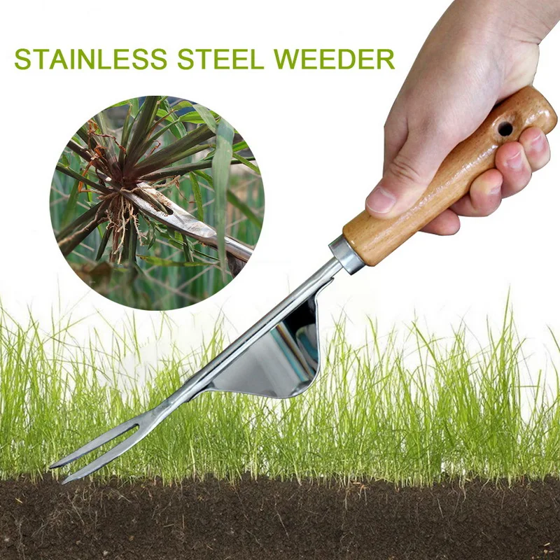 

Manual Weeding Tool Garden Hand Weeder with Wood Handle Hand weeding tool Manual Farmland Digging Lawn