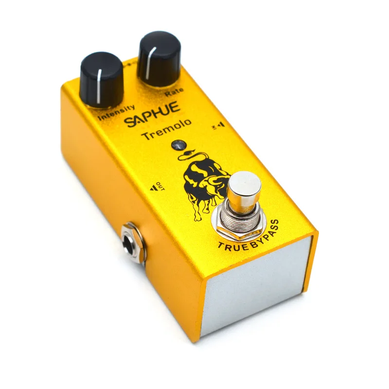 saphue elektrische gitarre tremolo intensitätrate knopf wirkung pedal mini einzigen typ dc 9v true bypass free global shipping